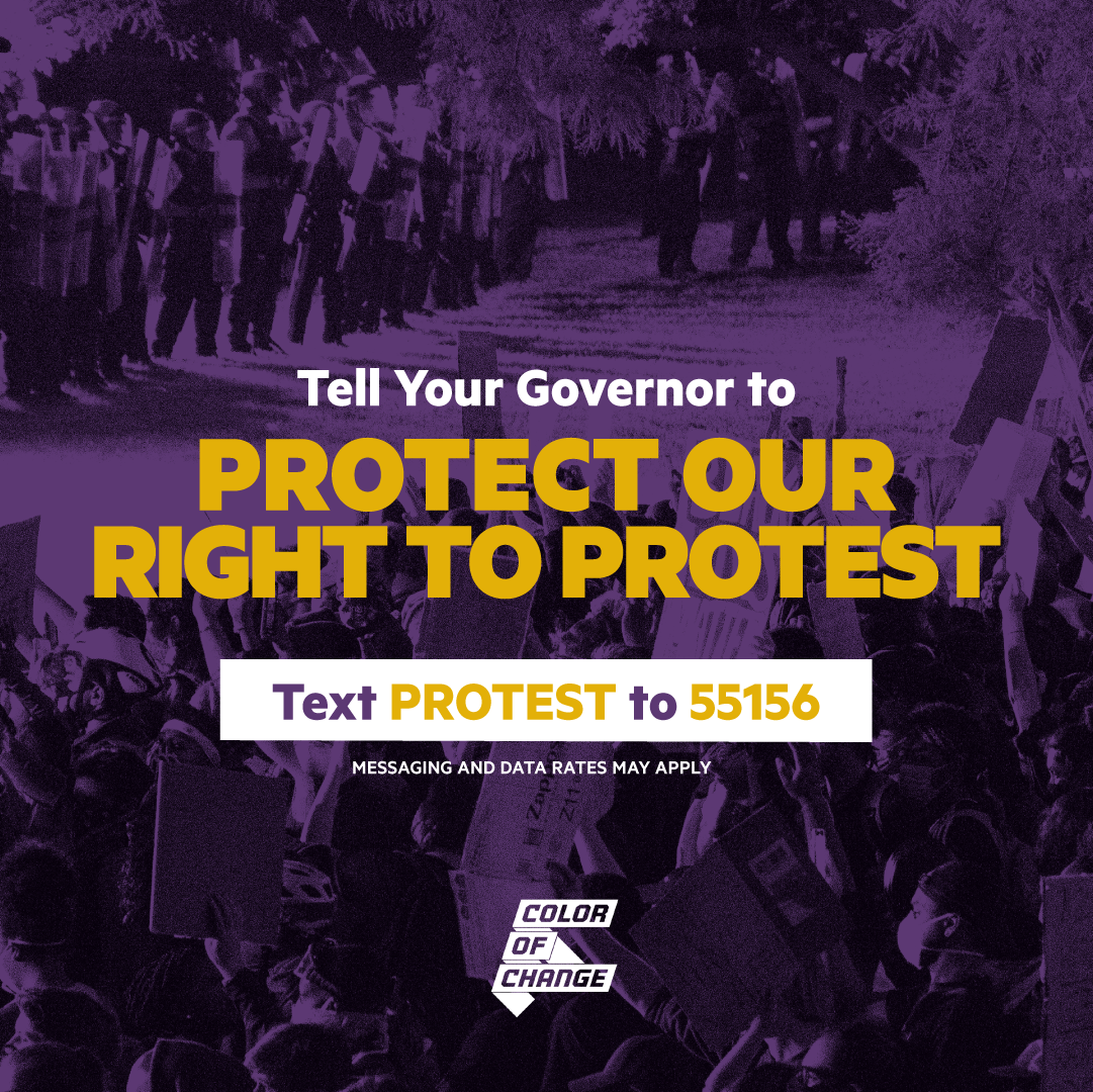 Sign Now: Demand our Right to Protest is Protected