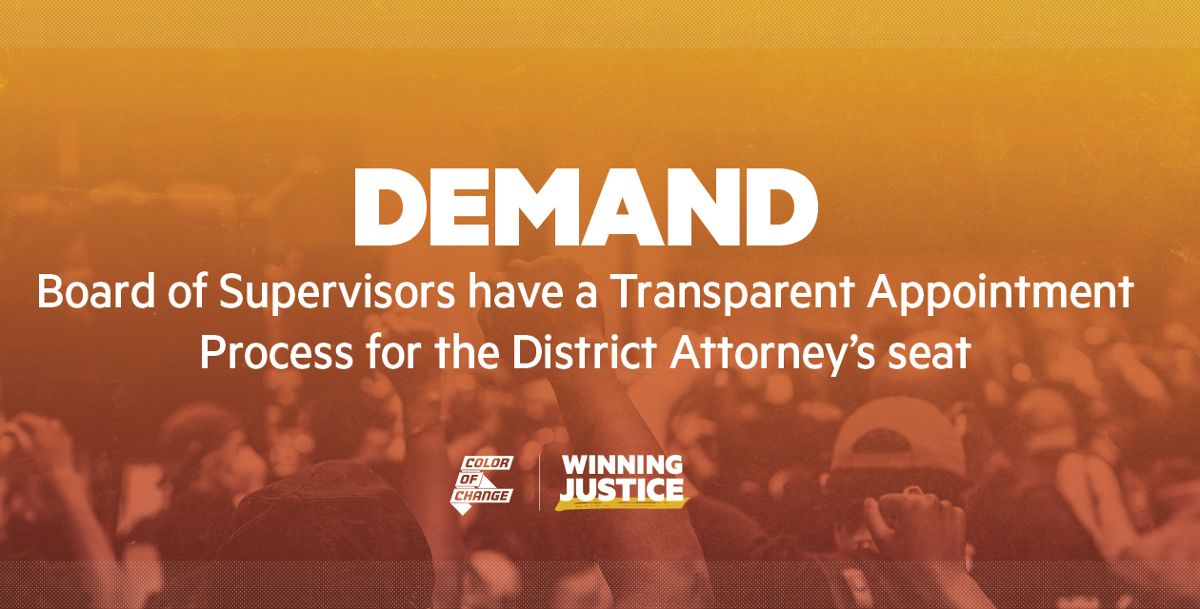 Demand a Transparent Appointment Process for the Alameda DA’s Seat