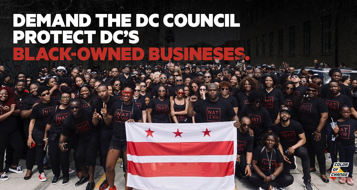 Sign the petition to tell the DC Council pass B23-0075 and advance further legislation for tax abatement and rental relief to other DC native Black-owned businesses.