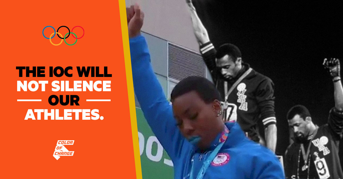 We cannot allow the International Olympic Committee to silence the world’s top athletes