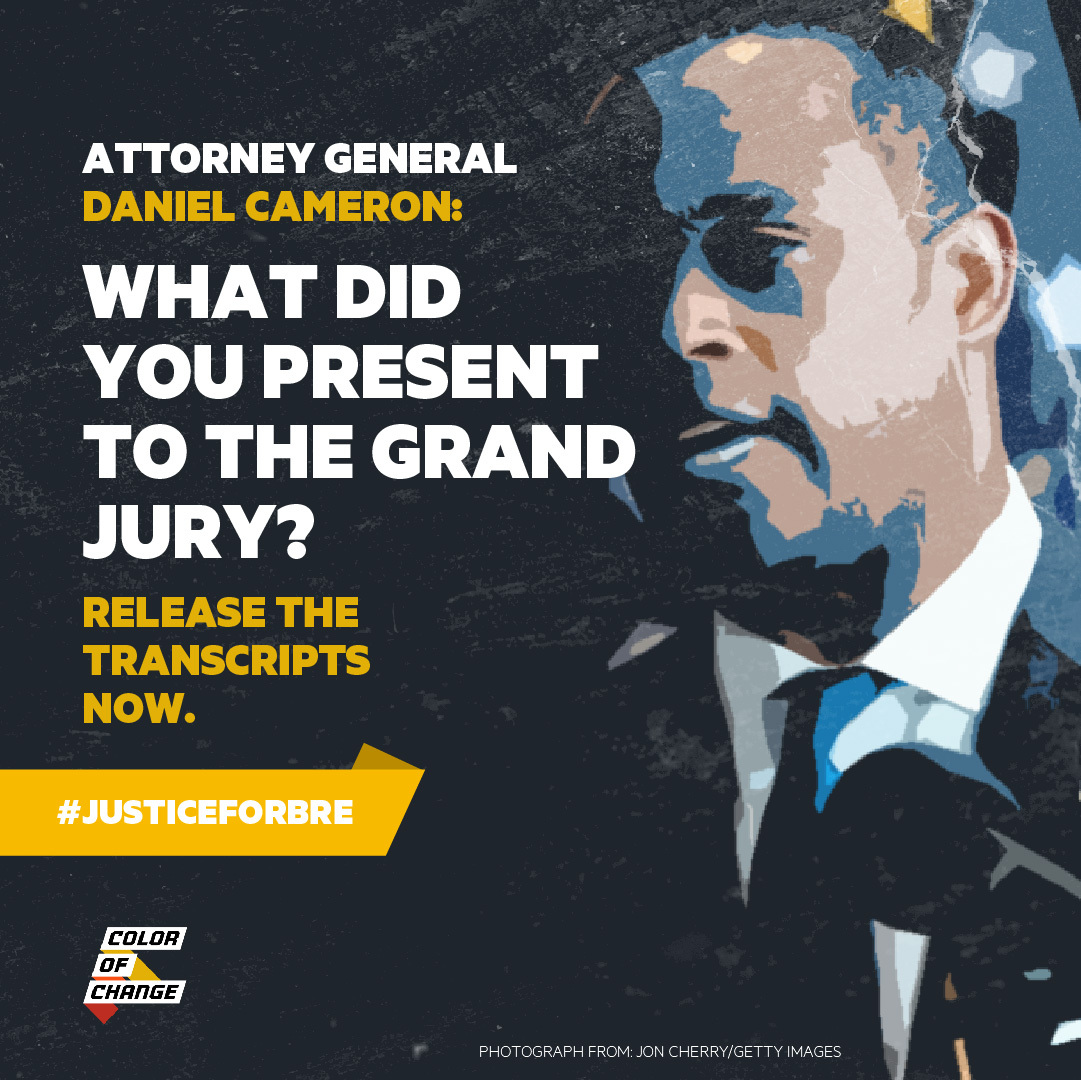 Tell Attorney General Daniel Cameron to release the transcripts.