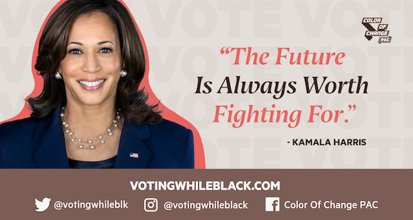 'The future is always worth fighting for' - Kamala Harris