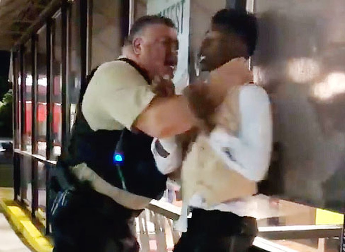 police choking black man