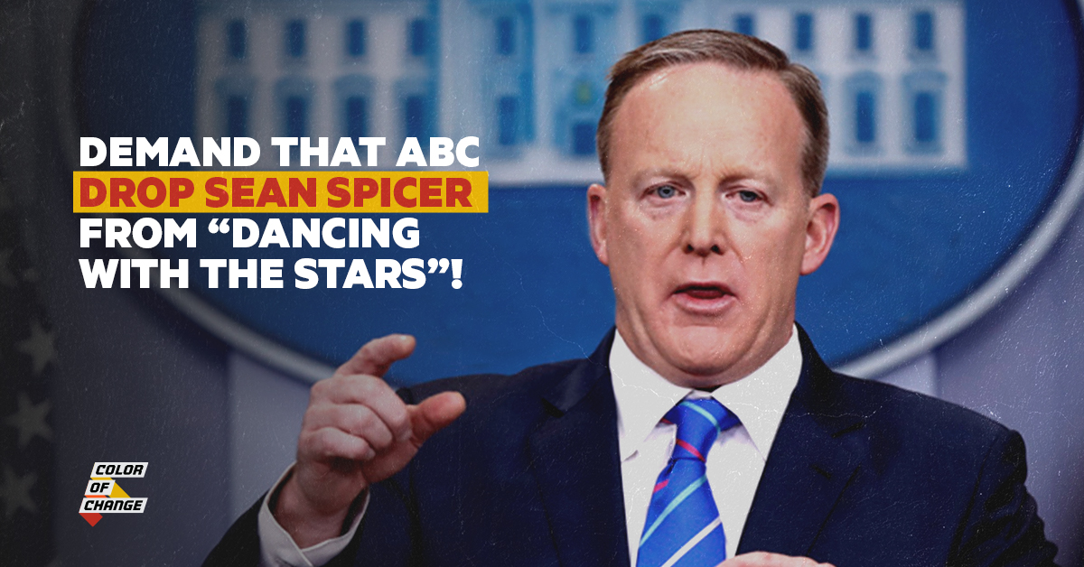 Demand that ABC drop Sean Spicer from “Dancing with the Stars”!